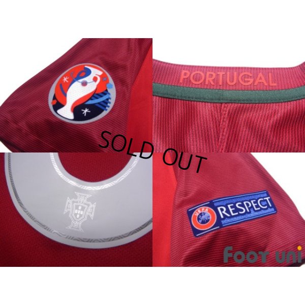 Photo7: Portugal Euro 2016 Home Shirt #16 Renato Sanches UEFA Euro 2016 Patch/Badge