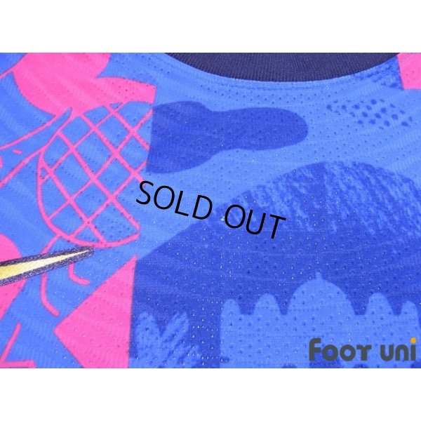 Photo6: FC Barcelona 2021-2022 Third Authentic Shirt #3 Gerard Pique Champions League Patch/Badge Shorts Set