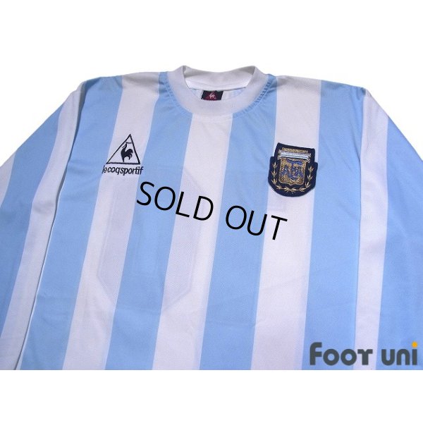 Photo3: Argentina 1986 Home Reprint Long Sleeve Shirt #10