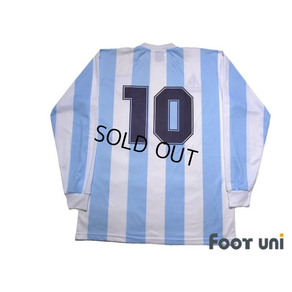 Photo2: Argentina 1986 Home Reprint Long Sleeve Shirt #10