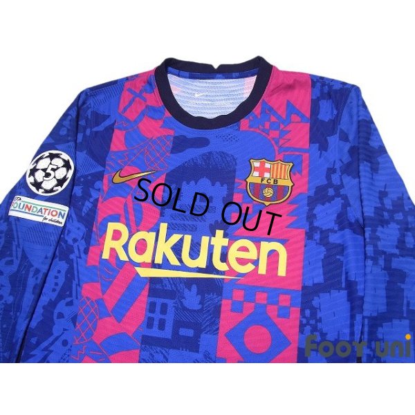 Photo3: FC Barcelona 2021-2022 Third Authentic Shirt #3 Gerard Pique Champions League Patch/Badge Shorts Set