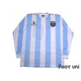 Photo1: Argentina 1986 Home Reprint Long Sleeve Shirt #10 (1)