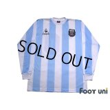 Argentina 1986 Home Reprint Long Sleeve Shirt #10