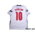 Photo2: England 2020-2021 Home Shirt #10 Raheem Sterling Euro2020 Patch/Badge w/tags (2)