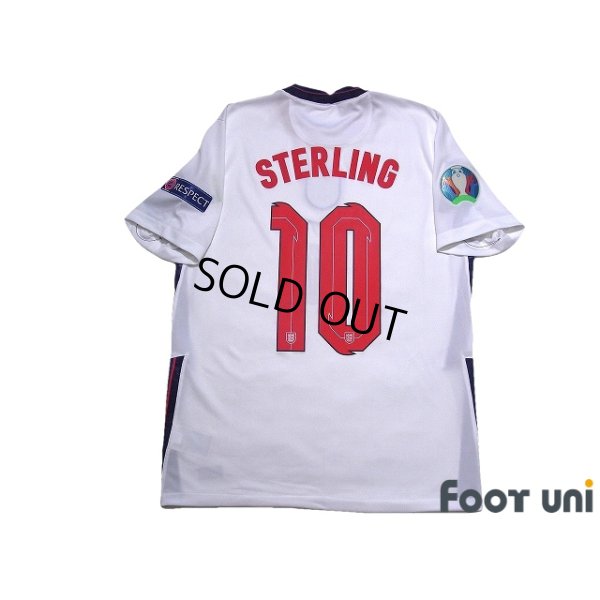 Photo2: England 2020-2021 Home Shirt #10 Raheem Sterling Euro2020 Patch/Badge w/tags