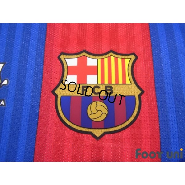 Photo6: FC Barcelona 2016-2017 Home Authentic Shirt #24 Jeremy Mathieu Super Copa Patch/Badg