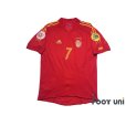 Photo1: Spain Euro 2004 Home Authentic Shirt #7 Raul UEFA Euro 2004 Patch/Badge UEFA Fair Play Patch/Badge (1)