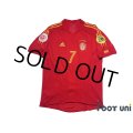 Spain Euro 2004 Home Authentic Shirt #7 Raul UEFA Euro 2004 Patch/Badge UEFA Fair Play Patch/Badge