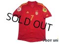 Spain Euro 2004 Home Authentic Shirt #7 Raul UEFA Euro 2004 Patch/Badge UEFA Fair Play Patch/Badge