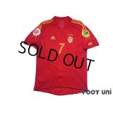 Spain Euro 2004 Home Authentic Shirt #7 Raul UEFA Euro 2004 Patch/Badge UEFA Fair Play Patch/Badge