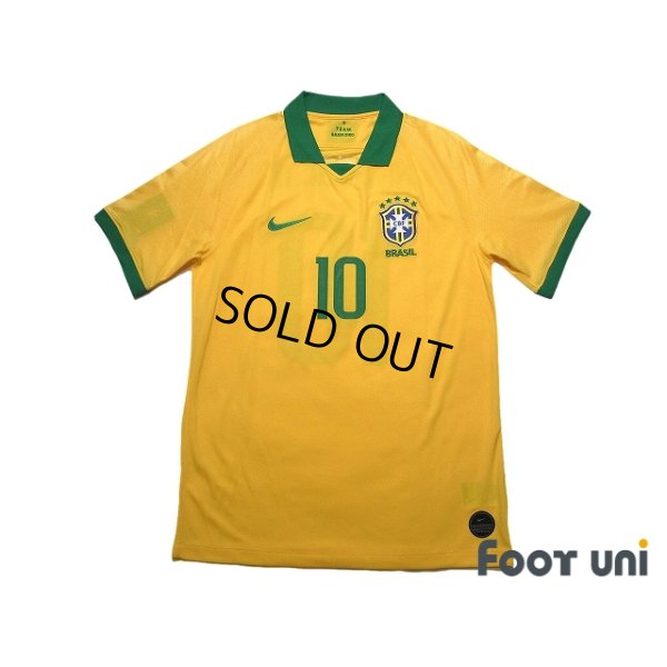 Photo1: Brazil 2019 Home Shirt #10 Neymar Jr w/tags