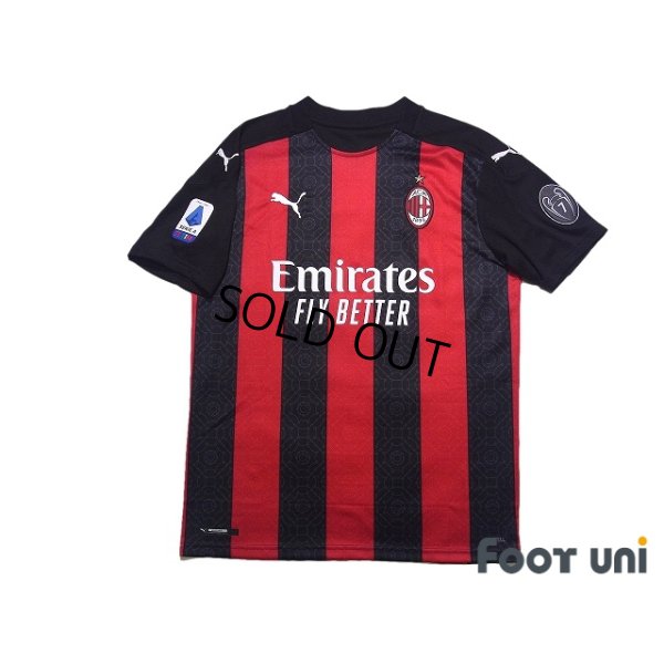Photo1: AC Milan 2020-2021 Home Shirt #7 Samuel Castillejo Serie A Patch/Badge w/tags