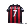 Photo2: AC Milan 2020-2021 Home Shirt #7 Samuel Castillejo Serie A Patch/Badge w/tags (2)
