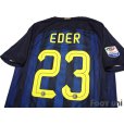 Photo4: Inter Milan 2016-2017 Home Shirt #23 Eder Citadin Martins w/tags