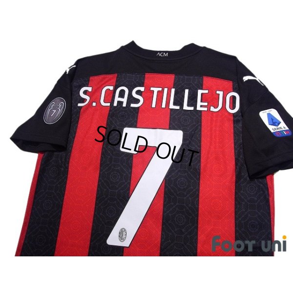 Photo4: AC Milan 2020-2021 Home Shirt #7 Samuel Castillejo Serie A Patch/Badge w/tags