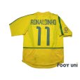 Photo2: Brazil 2002 Home Shirt #11 Ronaldinho 2002 FIFA World Cup Korea Japan Patch/Badge (2)