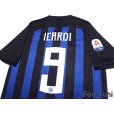 Photo4: Inter Milan 2018-2019 Home Shirt #9 Mauro Icardi Serie A Patch/Badge w/tags