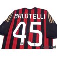 Photo4: AC Milan 2013-2014 Home Shirt #45 Mario Balotelli