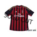 AC Milan 2013-2014 Home Shirt #45 Mario Balotelli