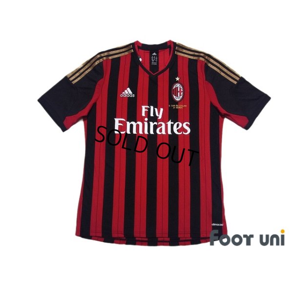 Photo1: AC Milan 2013-2014 Home Shirt #45 Mario Balotelli