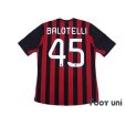 Photo2: AC Milan 2013-2014 Home Shirt #45 Mario Balotelli (2)