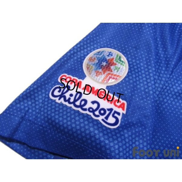 Photo6: Brazil 2014 Away Authentic Shirt #10 Neymar JR Copa America 2015 Patch/Badge