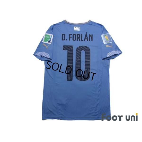 Photo2: Uruguay 2014 Home Shirt #10 Diego Forlan 2014 FIFA World Cup Brazil Patch/Badge w/tags