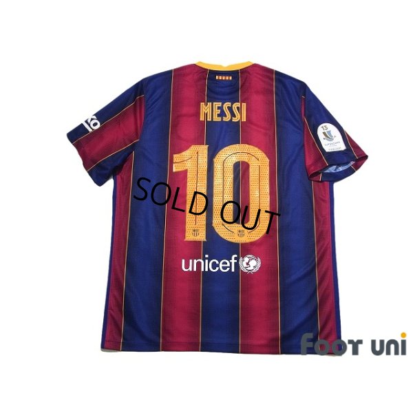 Photo2: FC Barcelona 2020-2021 Home Shirt #10 Lionel Messi Supercopa Patch/Badge w/tags