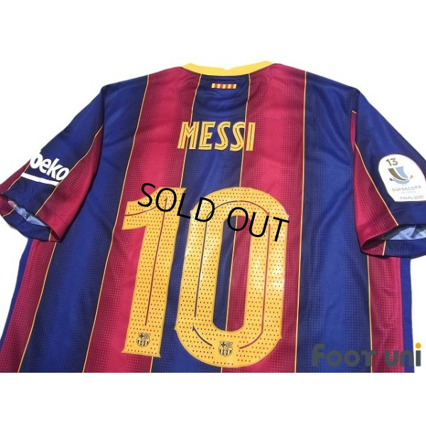 Photo4: FC Barcelona 2020-2021 Home Shirt #10 Lionel Messi Supercopa Patch/Badge w/tags