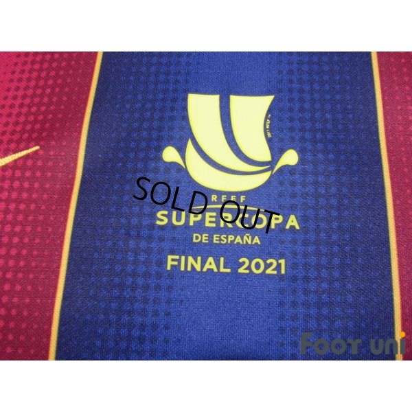 Photo6: FC Barcelona 2020-2021 Home Shirt #10 Lionel Messi Supercopa Patch/Badge w/tags