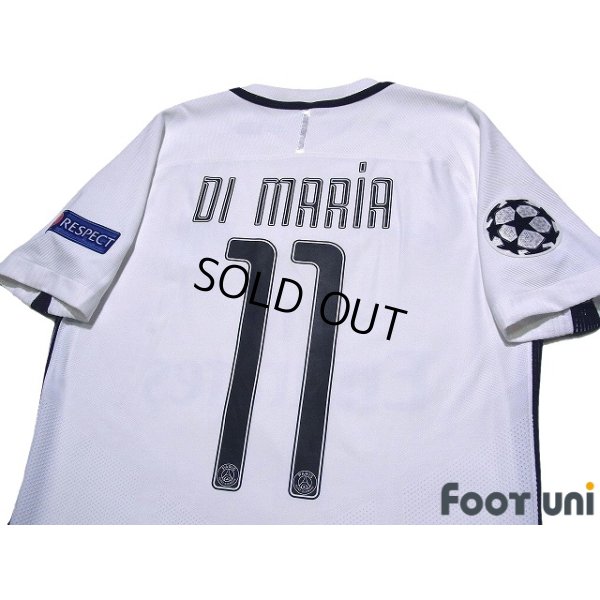 Photo4: Paris Saint Germain 2016-2017 Third Authentic Shirt #11 Di Maria