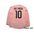 Photo2: Juventus 2003-2004 Away Long Sleeve Shirt #10 Alessandro Del Piero Calcio Patch/Badge w/tags (2)