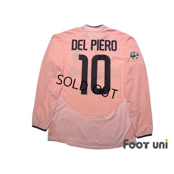 Photo2: Juventus 2003-2004 Away Long Sleeve Shirt #10 Alessandro Del Piero Calcio Patch/Badge w/tags