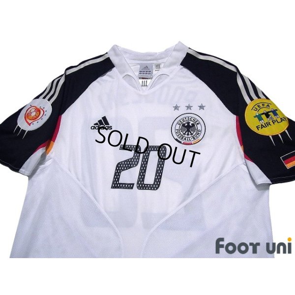 Photo3: Germany Euro 2004 Home Shirt #20 Lukas Podolski UEFA Euro 2004 Patch/Badge