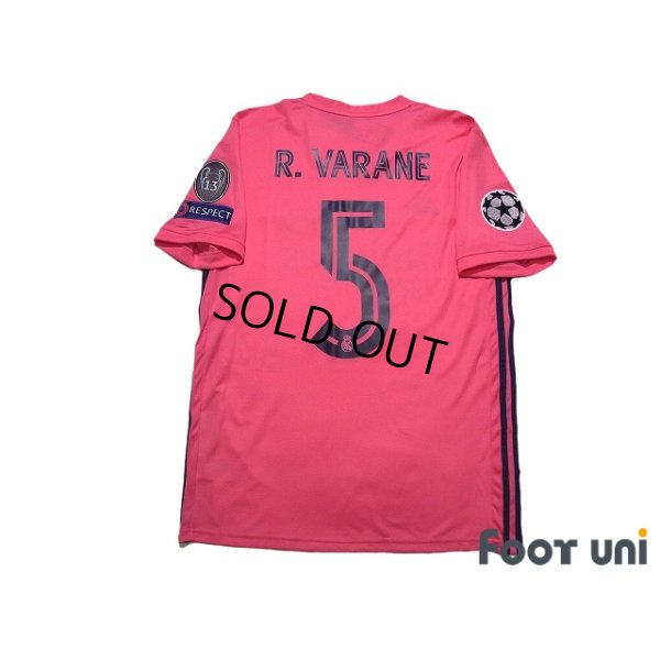 Photo2: Real Madrid 2020-2021 Away Shirt #5 Raphael Varane Champions League Patch/Badge w/tags