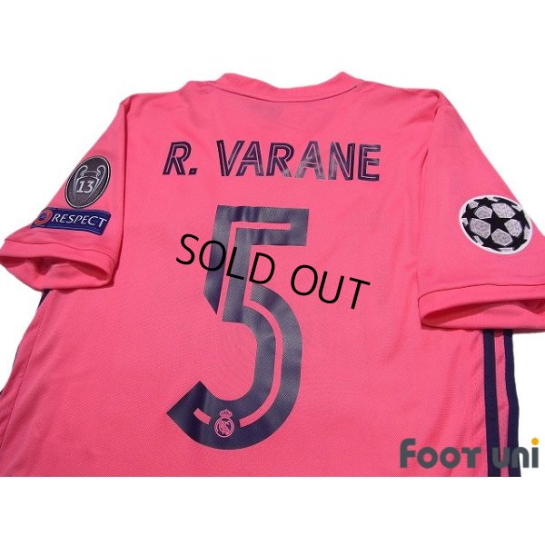 Photo4: Real Madrid 2020-2021 Away Shirt #5 Raphael Varane Champions League Patch/Badge w/tags