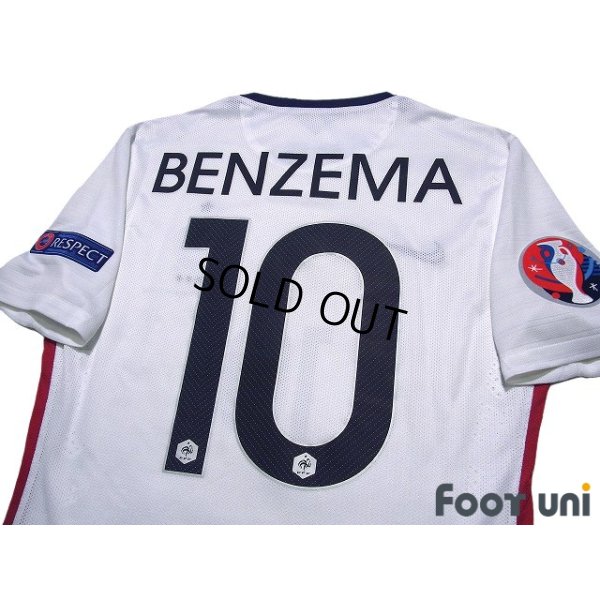 Photo4: France 2015 Away Authentic Shirt #10 Karim Benzema