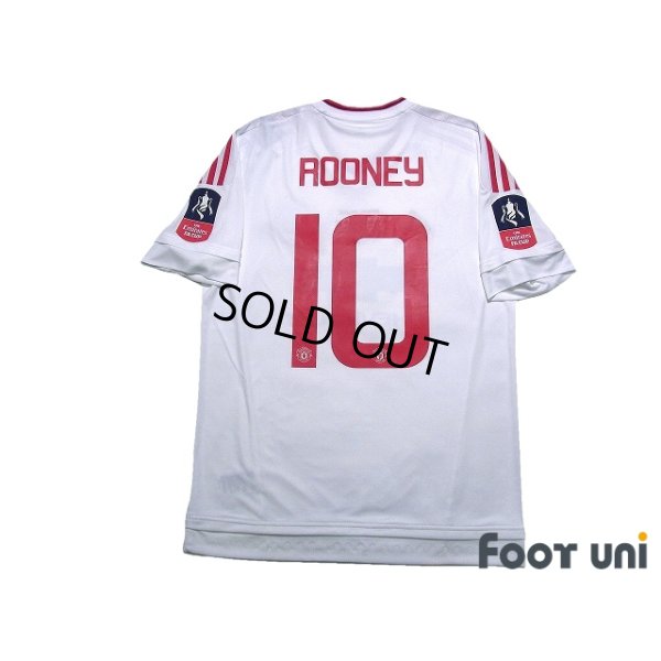 Photo2: Manchester United 2015-2016 Away Shirt #10Wayne Rooney BARCLAYS FA CUP Patch/Badge w/tags