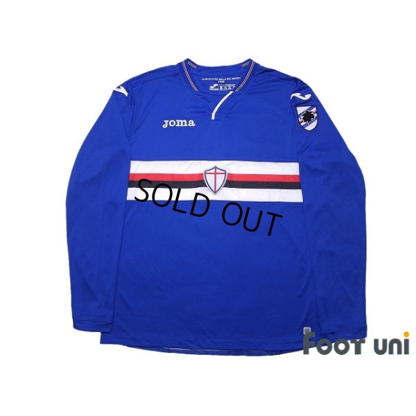 Photo1: Sampdoria 2018-2019 Home Long Sleeve Shirt