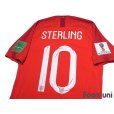 Photo4: England 2018 Away Authentic Shirt #10 Raheem Sterling FIFA World Cup 2018 Russia Patch/Badge