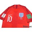 Photo3: England 2018 Away Authentic Shirt #10 Raheem Sterling FIFA World Cup 2018 Russia Patch/Badge