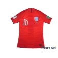 Photo1: England 2018 Away Authentic Shirt #10 Raheem Sterling FIFA World Cup 2018 Russia Patch/Badge (1)