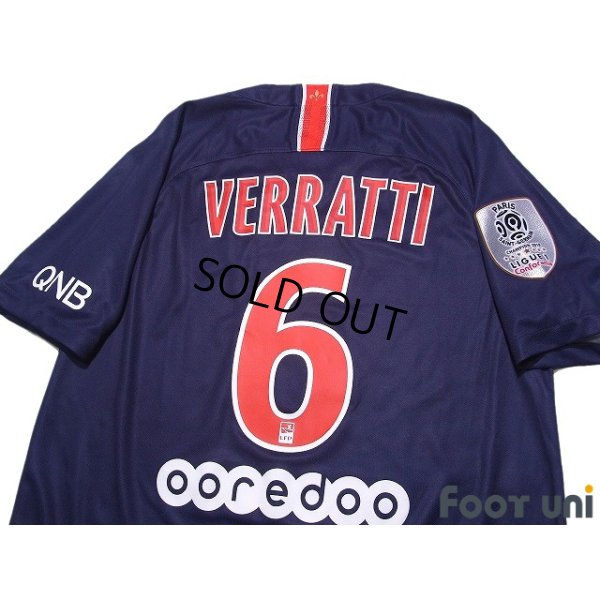 Photo4: Paris Saint Germain 2018-2019 Home Shirt #6 Marco Verratti League Patch/Badge w/tags
