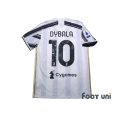 Photo2: Juventus 2020-2021 Home Shirt #10 Paulo Dybala Scudetto Patch/Badge (2)