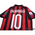 Photo4: AC Milan 2018-2019 Home Shirt #10 Hakan Calhanoglu Serie A Patch/Badge