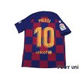 Photo2: FC Barcelona 2019-2020 Home #10 Lionel Messi  Authentic Shirt and Shorts Set (2)