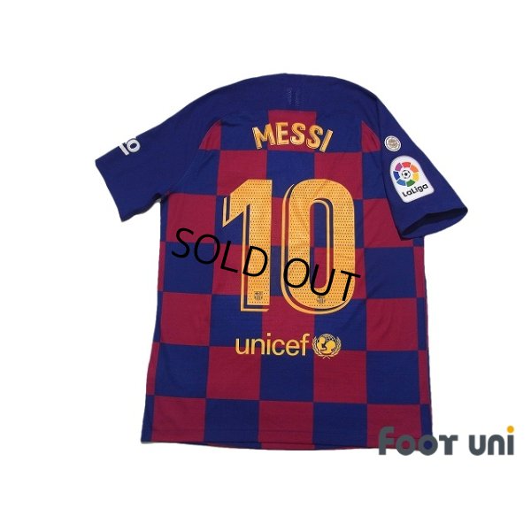 Photo2: FC Barcelona 2019-2020 Home #10 Lionel Messi  Authentic Shirt and Shorts Set