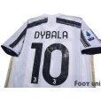 Photo4: Juventus 2020-2021 Home Shirt #10 Paulo Dybala Scudetto Patch/Badge