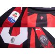 Photo7: AC Milan 2018-2019 Home Shirt #10 Hakan Calhanoglu Serie A Patch/Badge