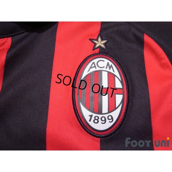 Photo6: AC Milan 2018-2019 Home Shirt #10 Hakan Calhanoglu Serie A Patch/Badge